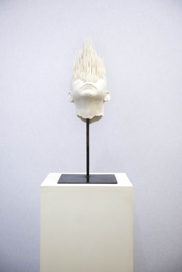 Samuel Yal, Mémoire II, Grès (série) 25x30x20 cm, 2017